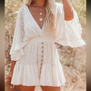 White lace dress